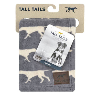 Tall Tails Dog Icon Blanket made of ultra-soft baby fleece with dog silhouette design for cozy pet comfort.